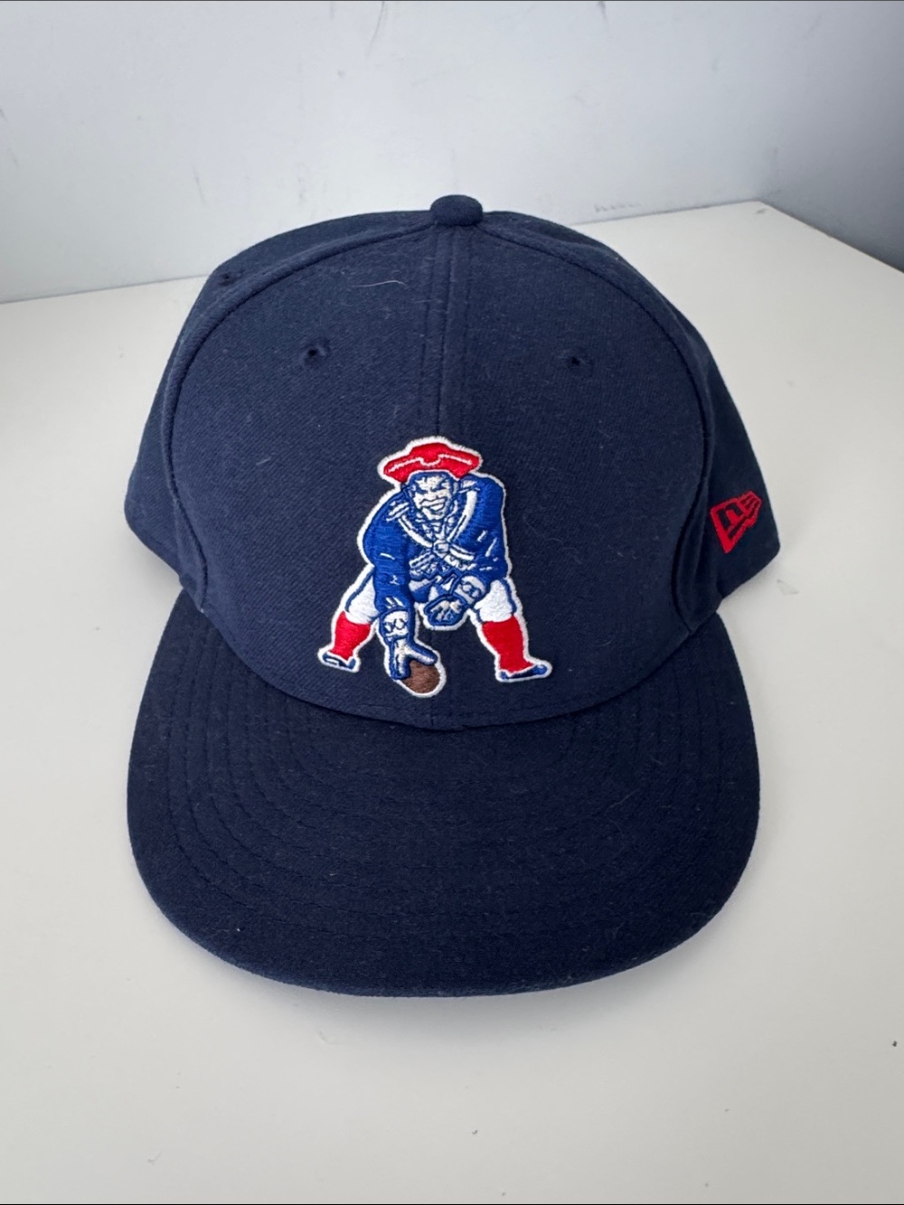 59fifty navy New Era New England Patriots cap vintage "Pat Patriot" size 7.5